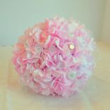 Hydrangea And Pink Buttons Bridal Bouquet 3 small