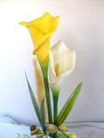 Calla Lily And Yellow Buttons Bridal Bouquet 2 small