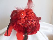 Red Hot Buttons Bridal Bouquet 3 small