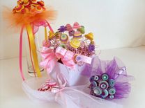 Bright Tutti Fruiti Bouquet With Multi-Colored Buttons 2 small