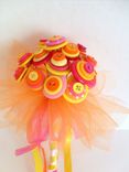 Bright Tutti Fruiti Bouquet With Multi-Colored Buttons 4 small