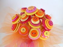 Bright Tutti Fruiti Bouquet With Multi-Colored Buttons 5 small