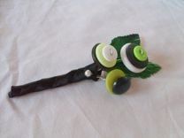 Lime Green Buttons Wedding Boutonniere 4 small