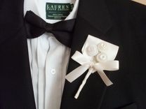 White Buttons Wedding Boutonniere 4 small