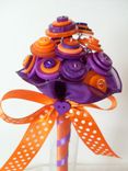 Purple And Orange Buttons Mini Bouquet 1 small