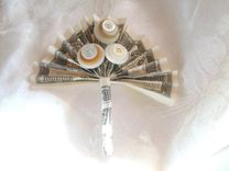 Money With Buttons Wedding Boutonniere "We're In The Money" 1 small