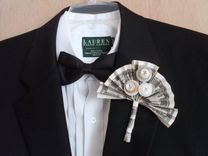 Money With Buttons Wedding Boutonniere "We're In The Money" 3 small