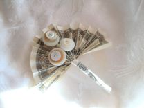 Money With Buttons Wedding Boutonniere "We're In The Money" 5 small