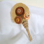 Rustic Buttons Wedding Boutonniere 5 small