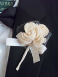 Cream Sola Rose Wedding Boutonniere 5 small