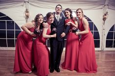 Red, Black, And White Buttons Bridal Bouquet "Let's Dance" 4 small