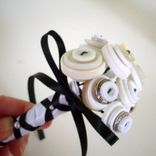 White Button Bouquet Guest Book Pen 2 small