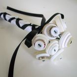 White Button Bouquet Guest Book Pen 4 small