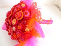 Tutti Frutti Buttons Bridal Bouquet 3 small