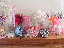 Tutti Frutti Buttons Bridal Bouquet 4 small