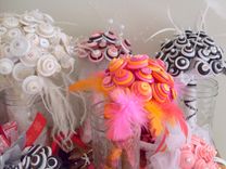 Tutti Frutti Buttons Bridal Bouquet 5 small