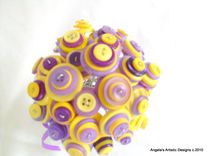 Purple And Yellow Buttons Bouquet 1 small