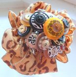 Jungle Chic Wedding Toss Button Bouquet 1 small