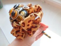 Jungle Chic Wedding Toss Button Bouquet 2 small