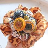 Jungle Chic Wedding Toss Button Bouquet 5 small