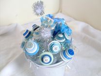 Winter Snow Buttons Holiday Decoration 3 small