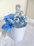 Winter Snow Buttons Holiday Decoration 4 small