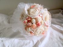Cream And White Buttons Bridal Bouquet 3 small