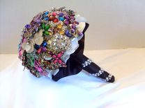 Jeweled Brooch Bouquet, Alternative Wedding Bouquet 3 small