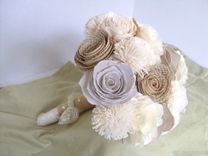 Rustic Shabby Chic Paper Flower Bouquet 1 small