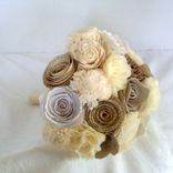 Rustic Shabby Chic Paper Flower Bouquet 5 small