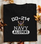 Navy Veteran T Shirt, Us Veteran T Shirt, Dd-214 Navy Alumni T Shirt 1 small