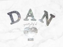 Freestanding Crystallized 6" Wooden Letter Bling Genuine European Crystals Bedazzled 2 small