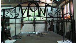 Iron And Wood Bench 3 small