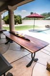 3x9ft Mesquite Live Edge Fire Pit Patio Table 3 small