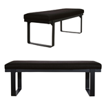 Metal Base Upholstered Seat Bench Ottoman 6 small