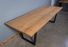 Live Edge Dining Room Table Made With White Oak 9 small