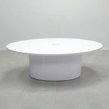 Oval Shape Custom Conference Table, Laminate Top - Newton Meeting Table 3 small