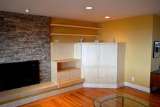 Bamboo Tv Cabinet And Storage And Floating Shelves 1 small