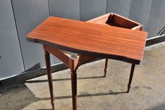 Refurbished, Fold Out Side Table 2 small