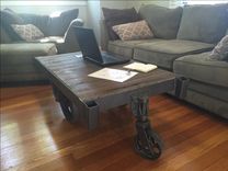 Reclaimed Warehouse Cart Coffee Table 1 small