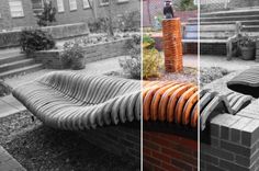Courtyard Benches 2 small