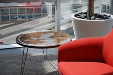 Walnut Logo Side Table 3 small