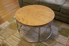 Reclaimed Round Coffee Table 4 small