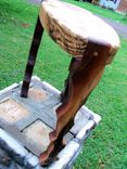 Handmade Red Oak And Walnut Hardwood Stool 4 small