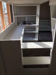 Kids Loaded Loft Bed With Desk, Bookcases, Drawer & Corkboard 4 small