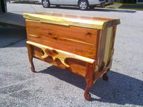 Solid Wooden Slab Top Chest 3 small