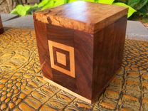 Solid Wooden Boxes With Geometric Inlay 2 small