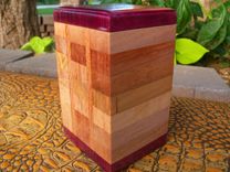 Solid Wooden Boxes With Geometric Inlay 3 small