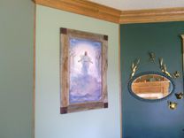Barn Wood Picture Frames With Leather Accents 2 small