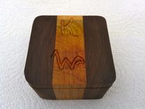 Solid Wooden Earring Box 1 small